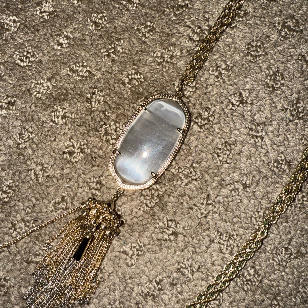 Kendra Scott Rayne Grey Pendant Necklace